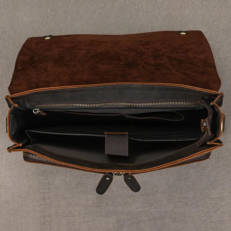 Sac Ordinateur en Cuir Homme Sergio