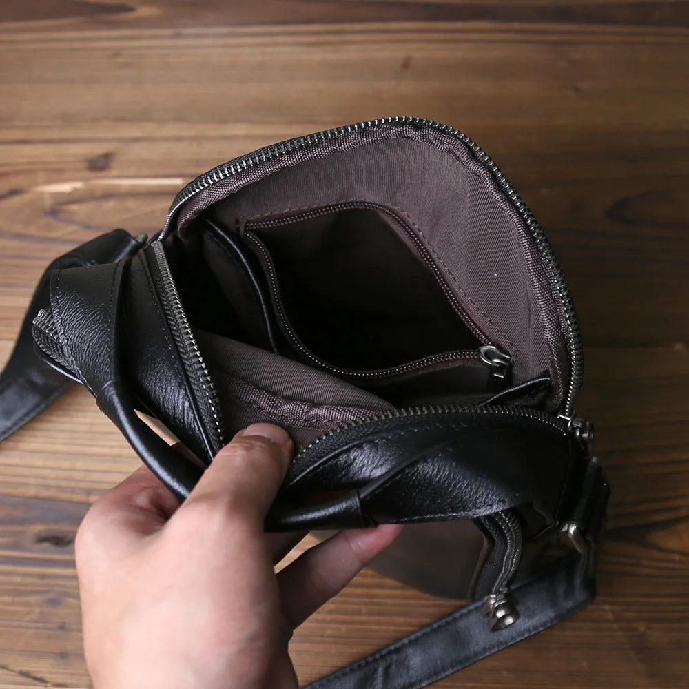 Sac Besace Noir Homme