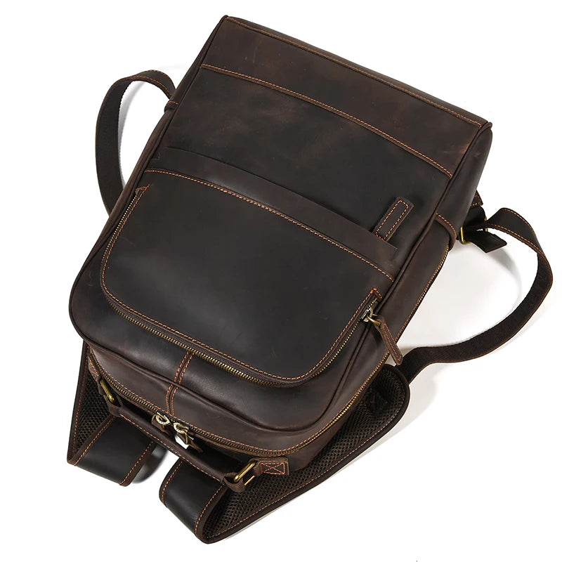Sac a Dos Cuir Noir Homme