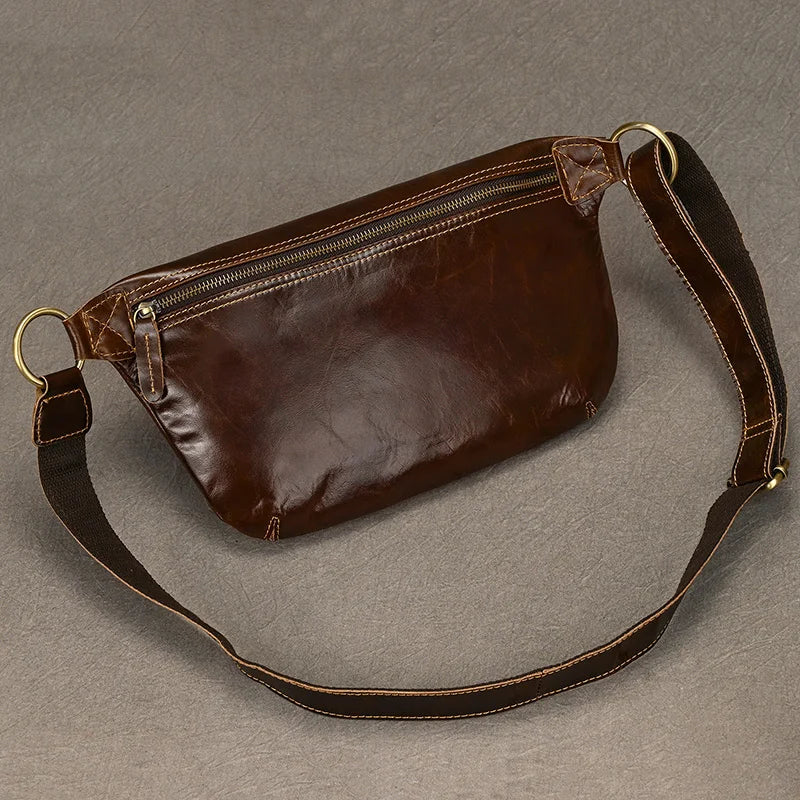 Sac Banane Homme Cuir Marron