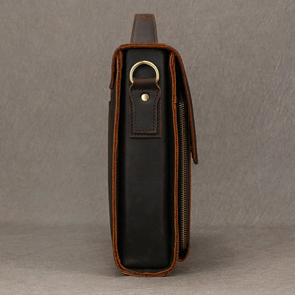 Sac Ordinateur en Cuir Homme Sergio