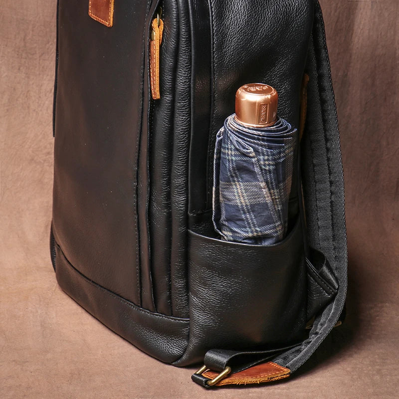 Sac a Dos en Cuir Noir Homme