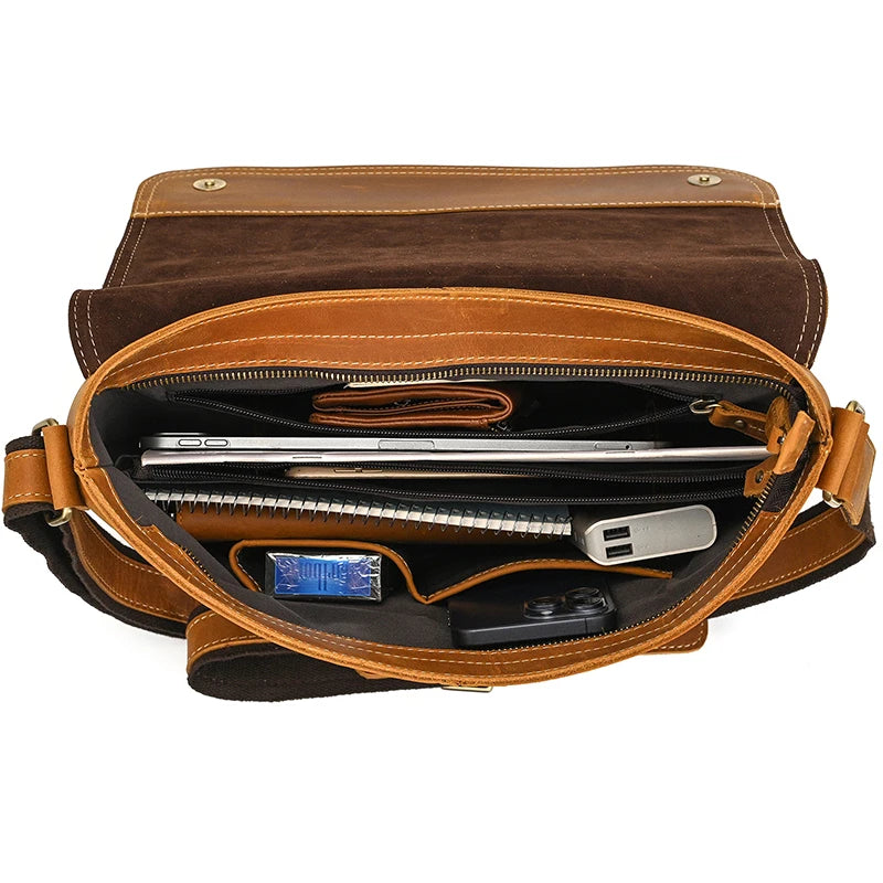 Sac en Bandoulière en Cuir pour Homme