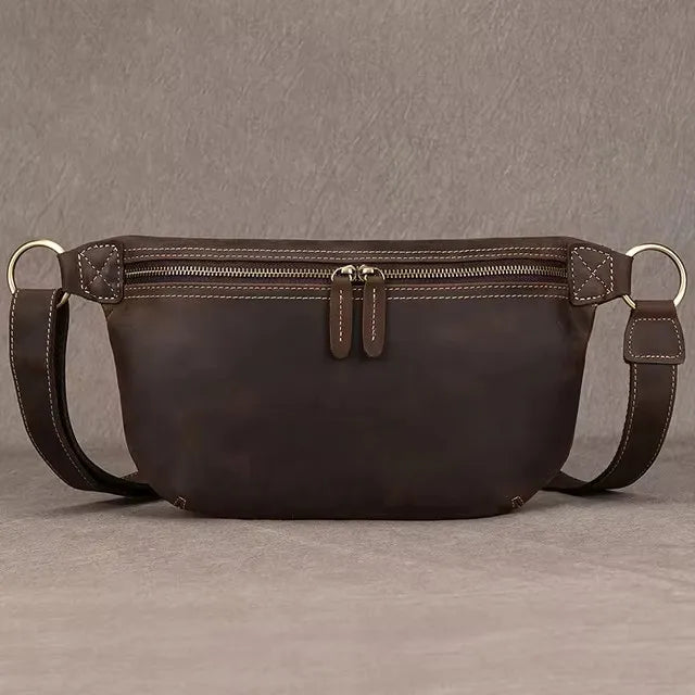 Sac Banane Homme Cuir Marron
