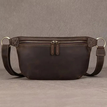 Sac Banane Homme Cuir Marron