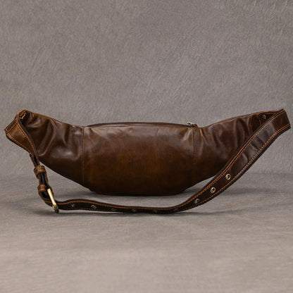 Sac Banane Homme Cuir Noir