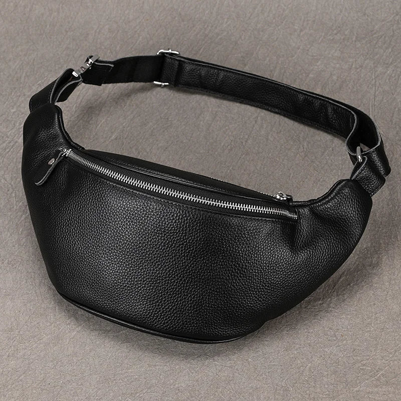 Sacoche Banane Cuir Homme