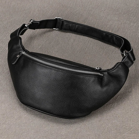 Sacoche Banane Cuir Homme