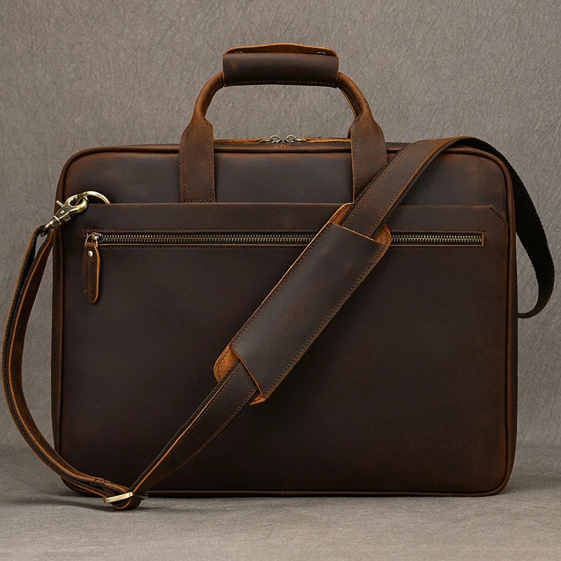 Sac Ordinateur Homme Cuir Marron