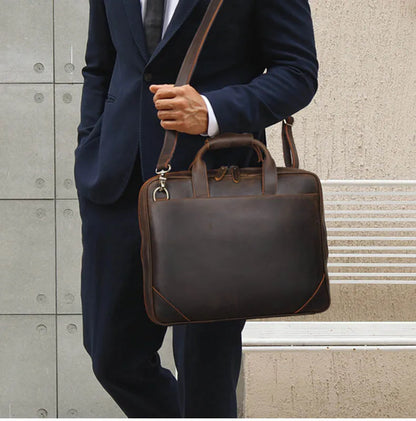 Sac Ordinateur Homme Cuir Marron