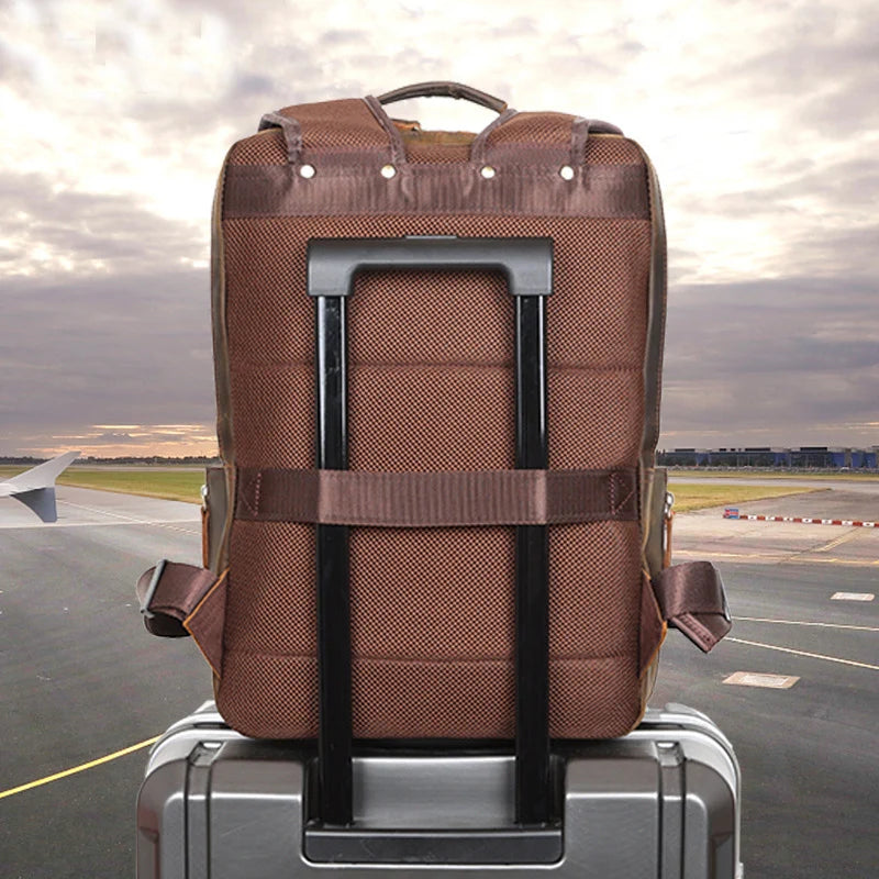 Sac a Dos Cuir Marron Homme