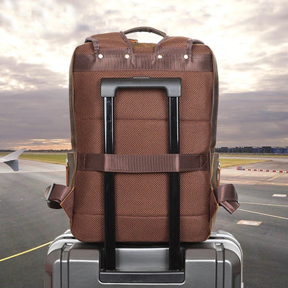 Sac a Dos Cuir Marron Homme