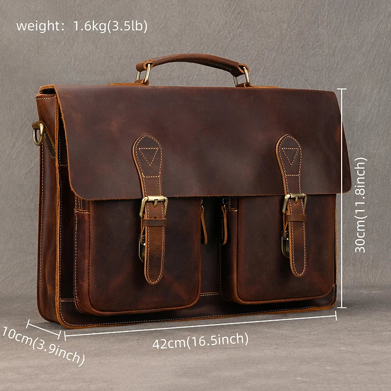 Sac Ordinateur en Cuir Homme