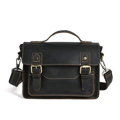 Sac Bandoulière Cuir Noir Homme