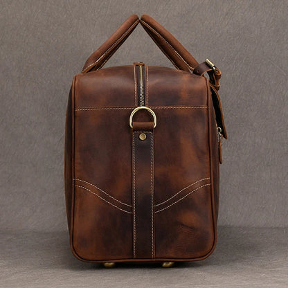 Sac de Voyage Cuir Marron Homme