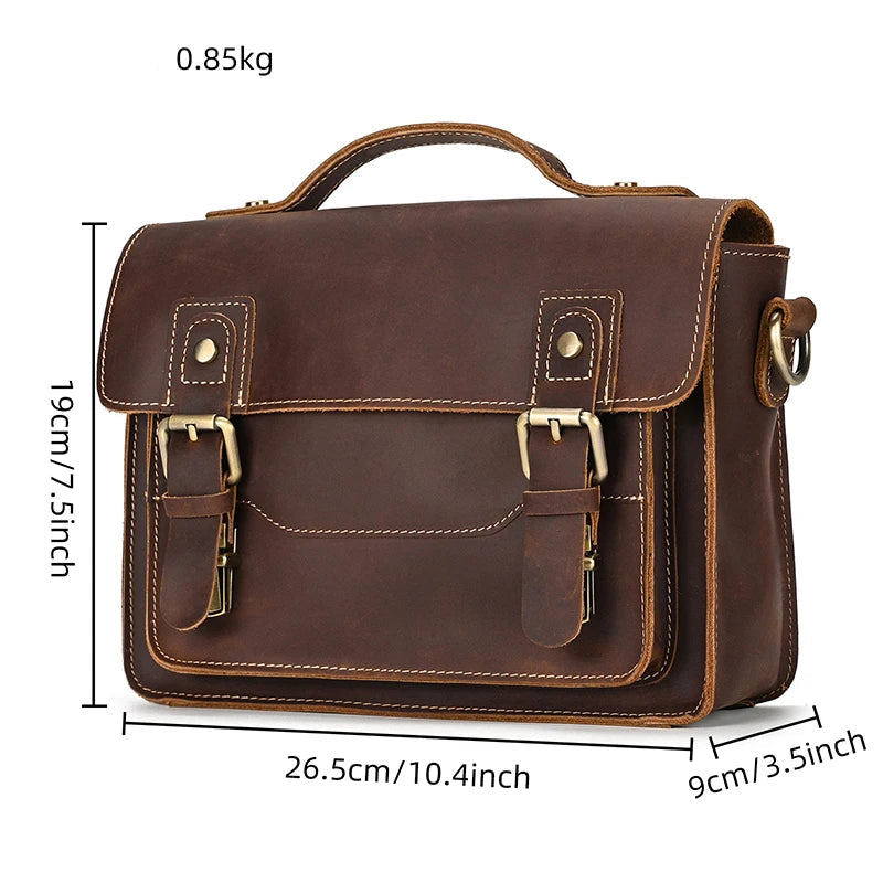 Sac Bandoulière Cuir Noir Homme