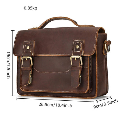 Sac Bandoulière Cuir Noir Homme