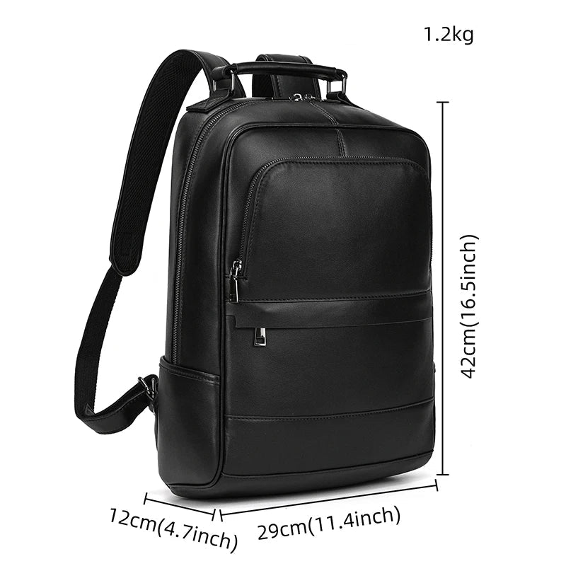 Sac a Dos Cuir Noir Homme