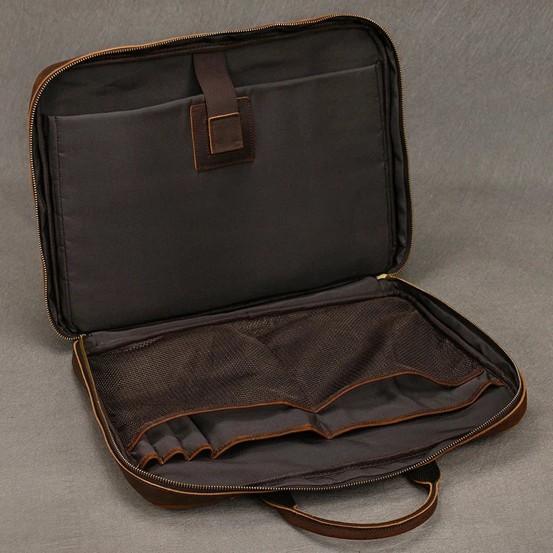 Sac Ordinateur Homme Cuir Marron