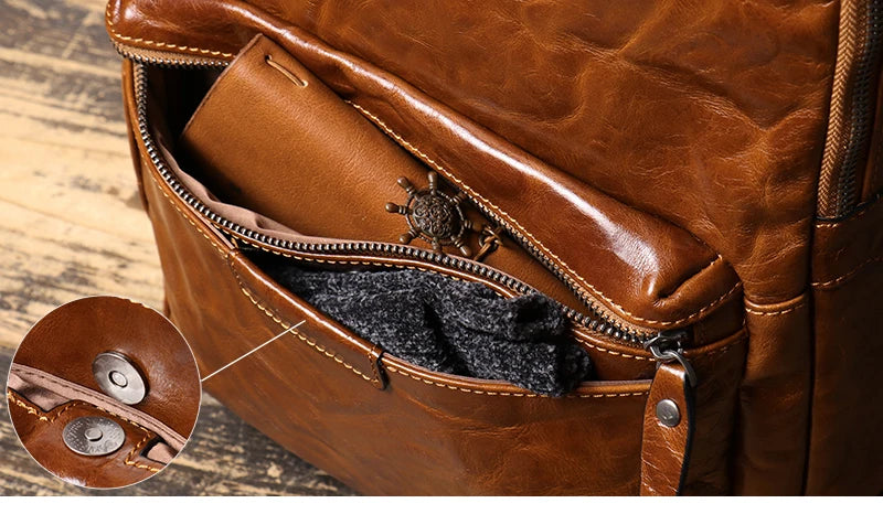 Sac a Dos Cuir Homme Travail