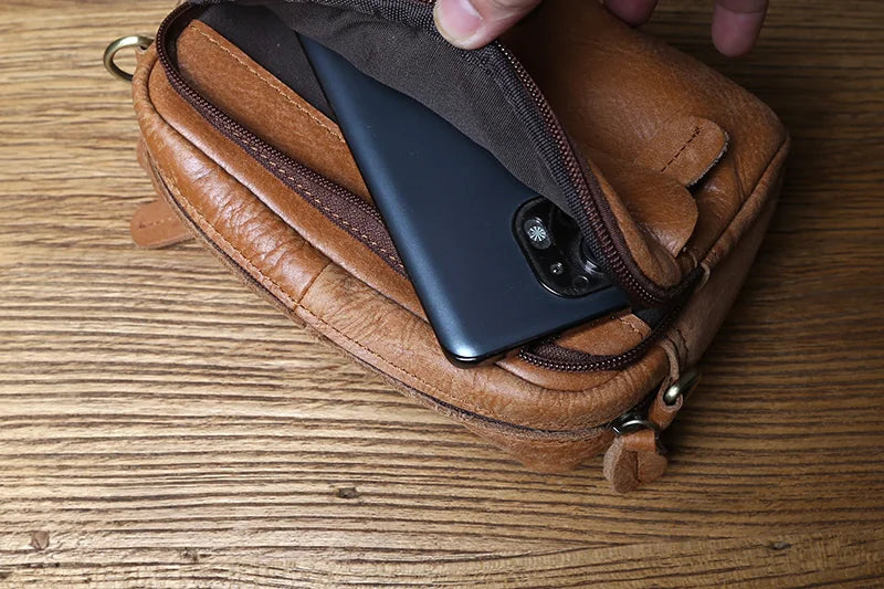 Sac Besace Homme Cuir Marron