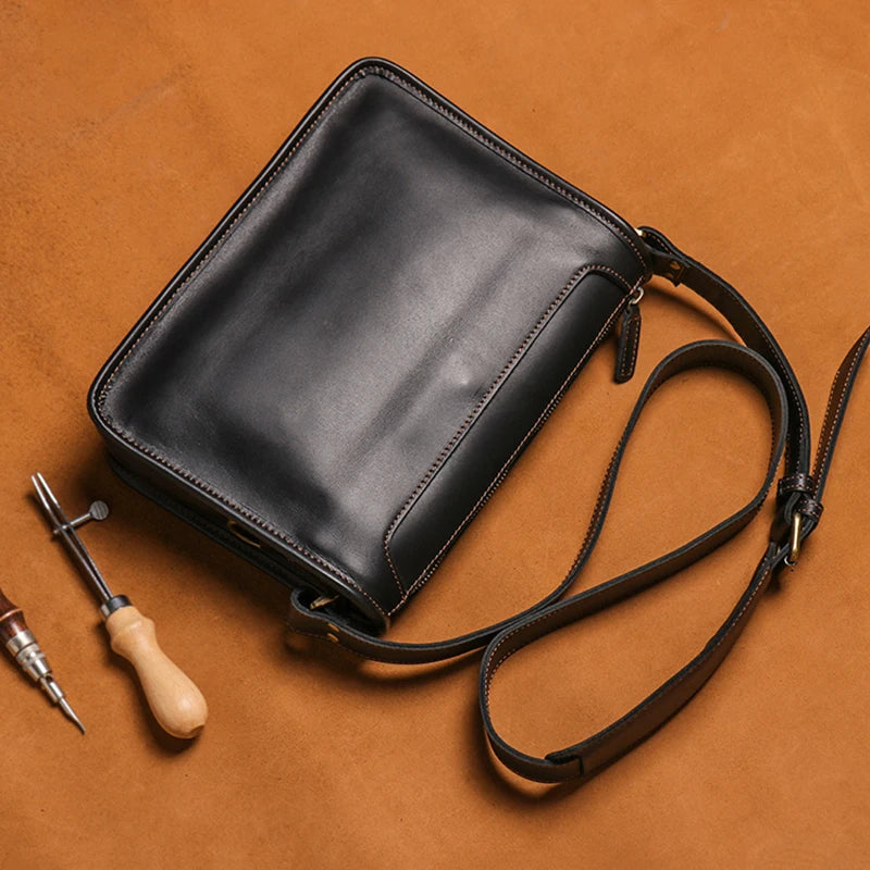 Sac Bandoulière Cuir Marron Homme Julien