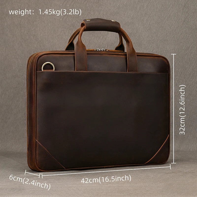 Sac Ordinateur Homme Cuir Marron