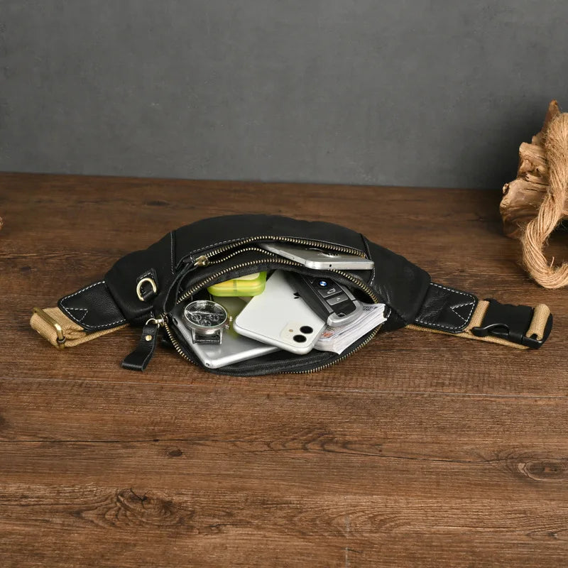 Sac Banane Cuir Homme Luxe