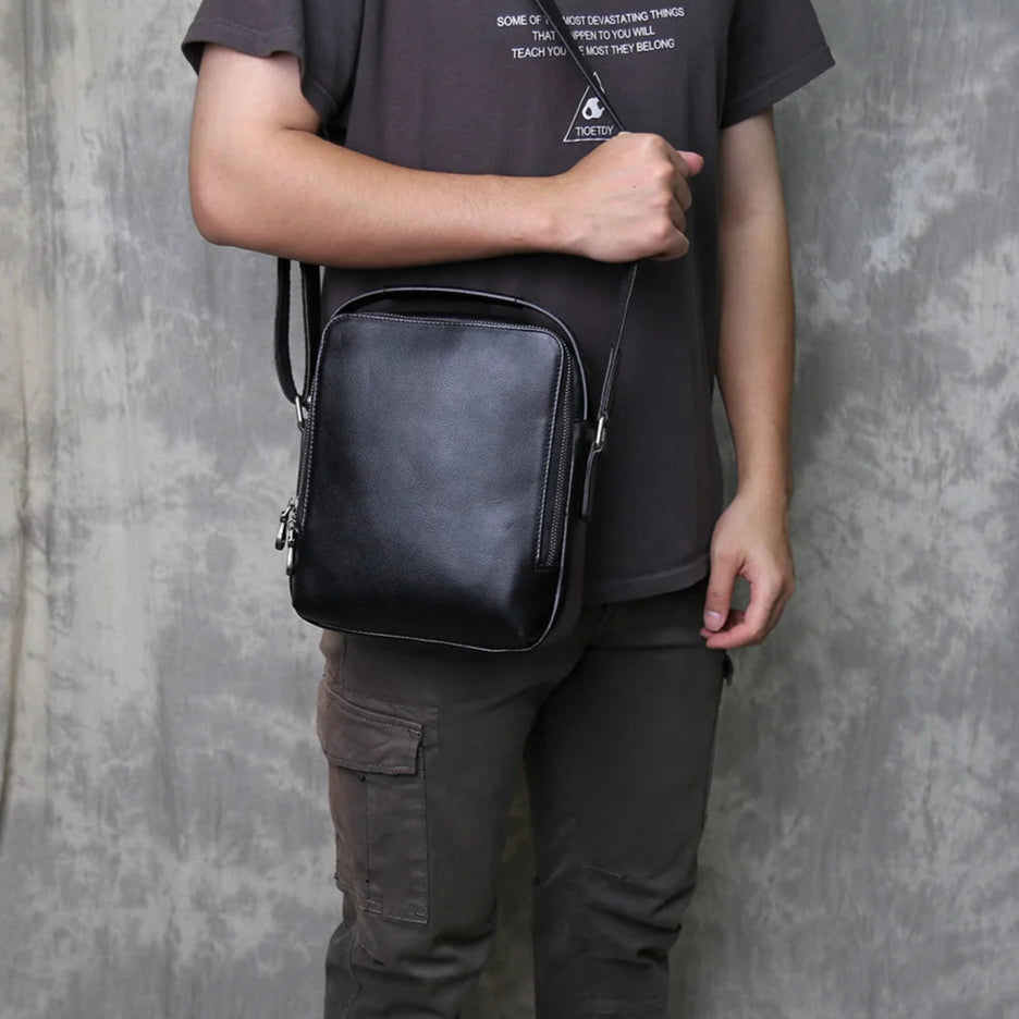 Sac Besace Noir Homme