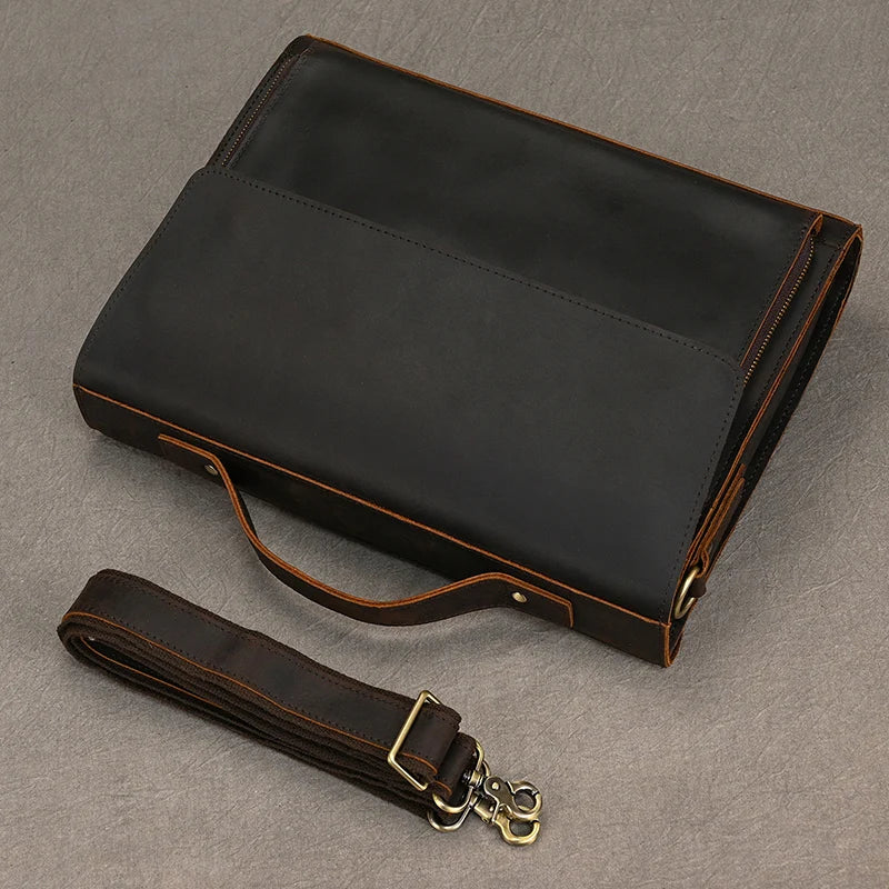 Sac Ordinateur en Cuir Homme Sergio