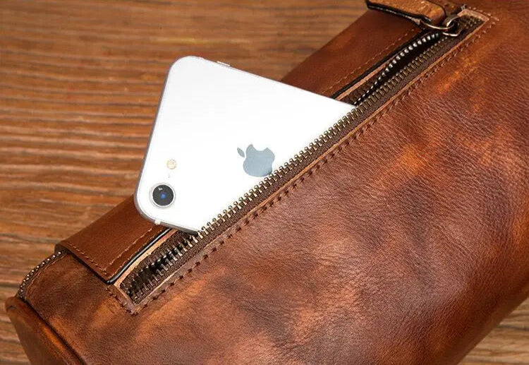 Sac Bandoulière Cuir Homme Vintage