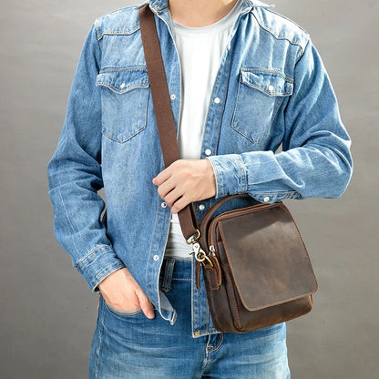 Sac Bandoulière Homme Cuir Souple
