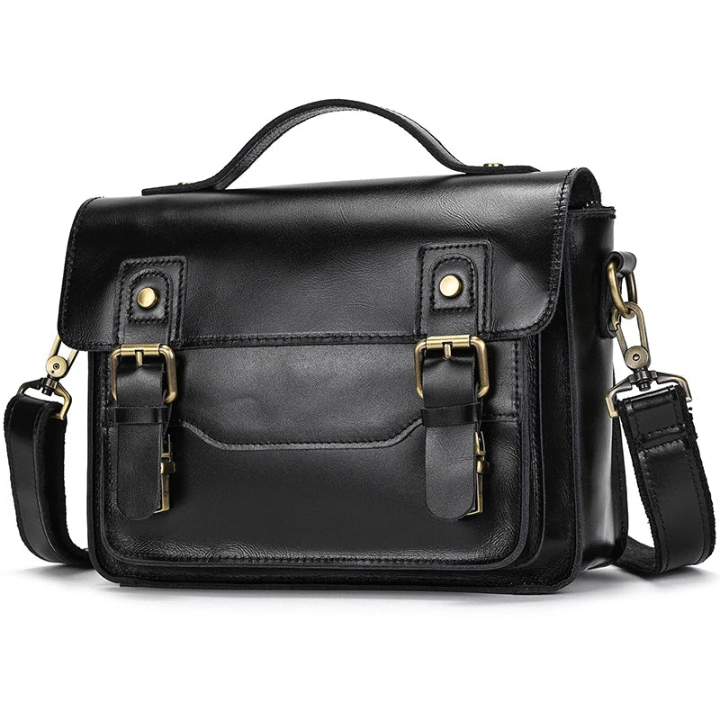 Sac Bandoulière Cuir Noir Homme