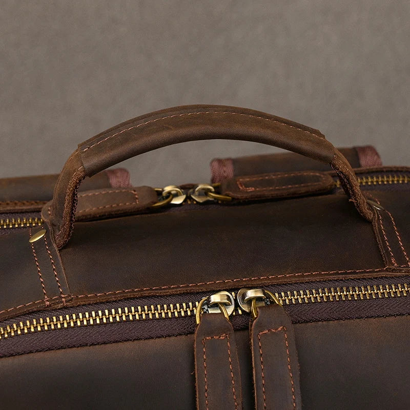 Sac a Dos Cuir Marron Homme